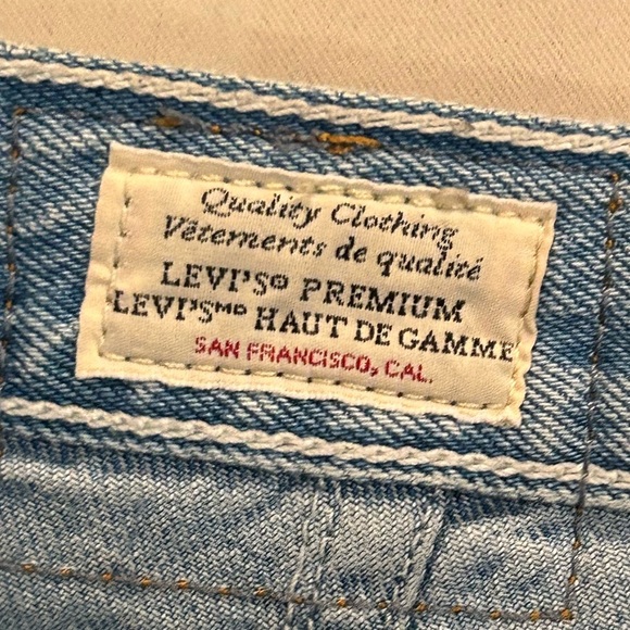 Levi’s High Loose Ample Haut Women’s Blue Jeans - Size 27 - Picture 7 of 14